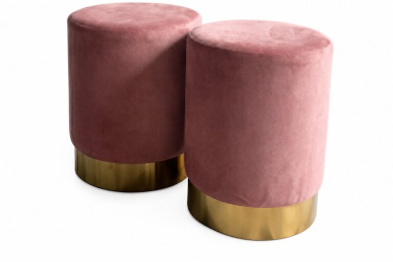 Blush Pink Ottoman rental — Creative Events & Rentals, Fort Myers FL