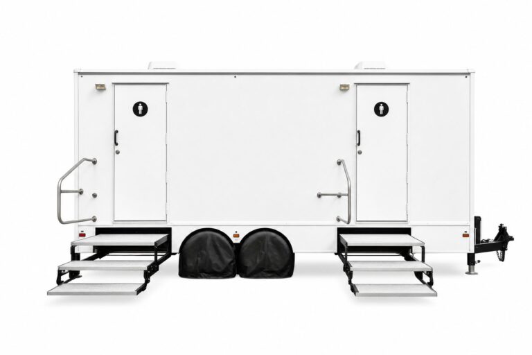 Luxury restroom trailer rental — Creative Events & Rentals, Fort Myers FL