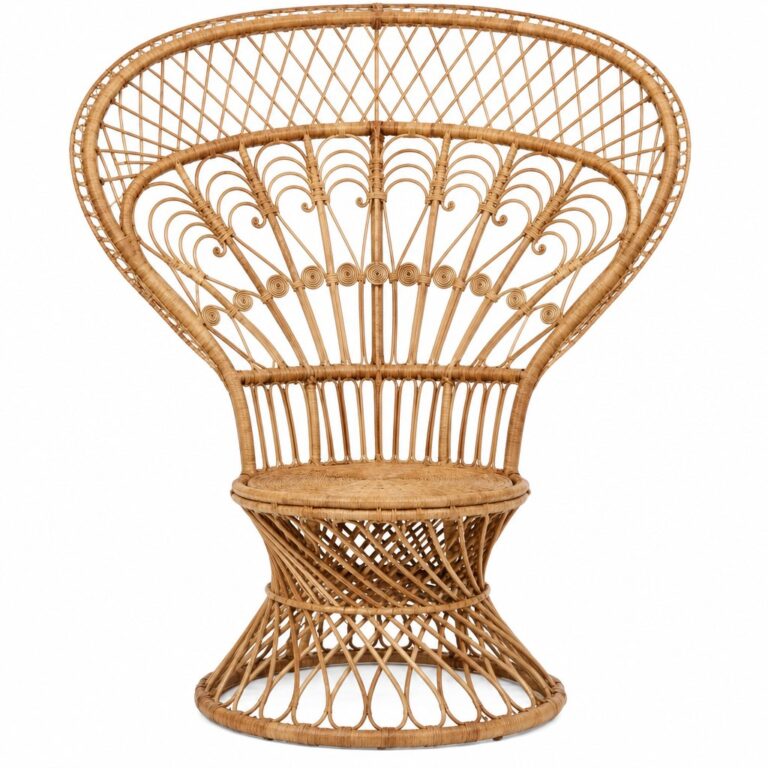 Natural Peacock Chair rental — Creative Events & Rentals, Fort Myers FL