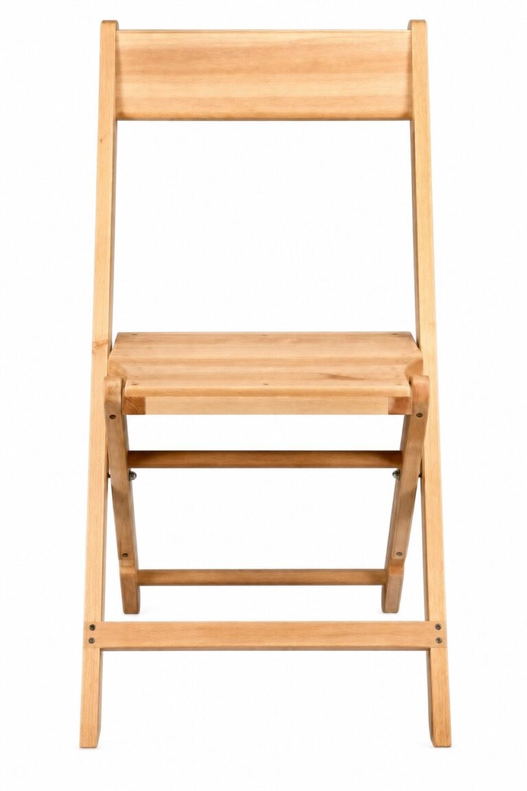 Natural Wood Folding Chair rental — Creative Events & Rentals, Fort Myers FL