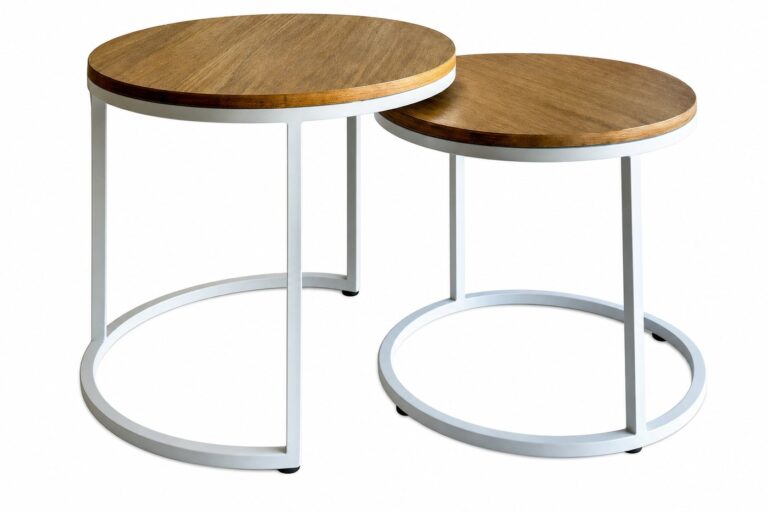 Nesting Side Tables Wood rental — Creative Events & Rentals, Fort Myers FL
