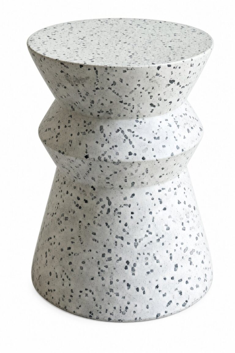 Terrazzo Side Table rental — Creative Events & Rentals, Fort Myers FL
