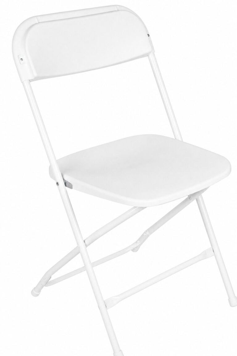 White Plastic Folding Chair rental — Creative Events & Rentals, Fort Myers FL