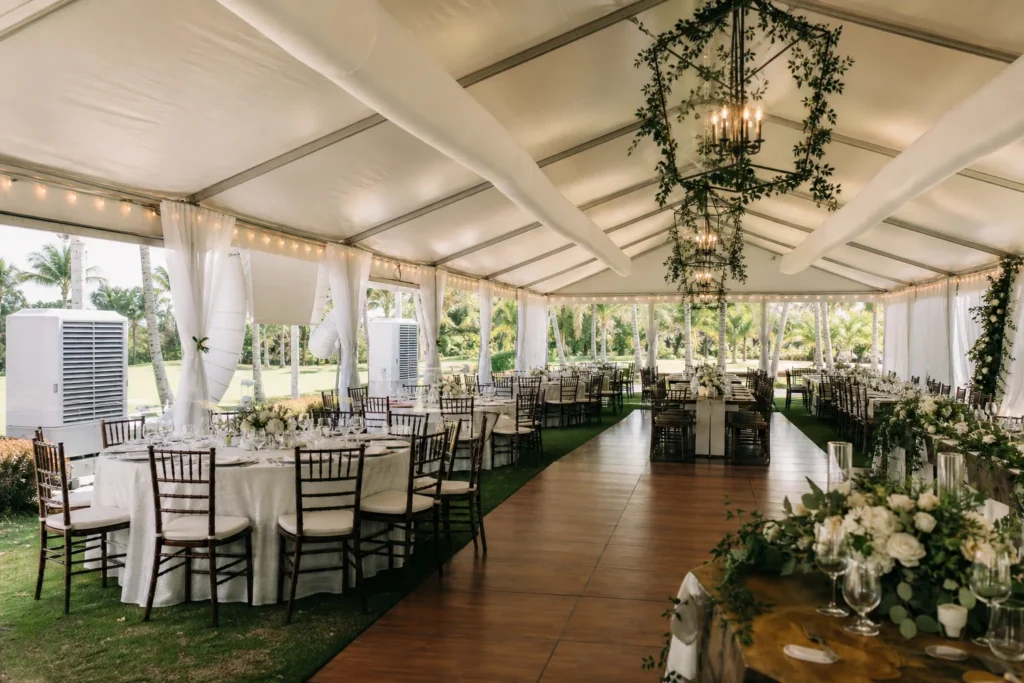 Climate-Controlled Tent event setup