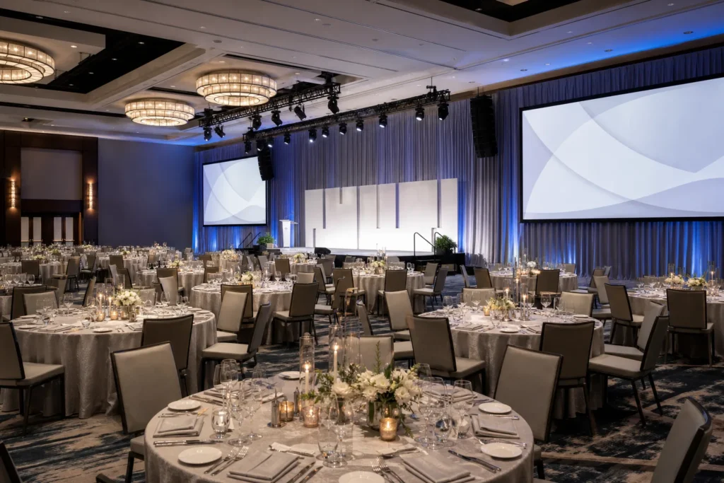 Formal Dinner And Program event setup