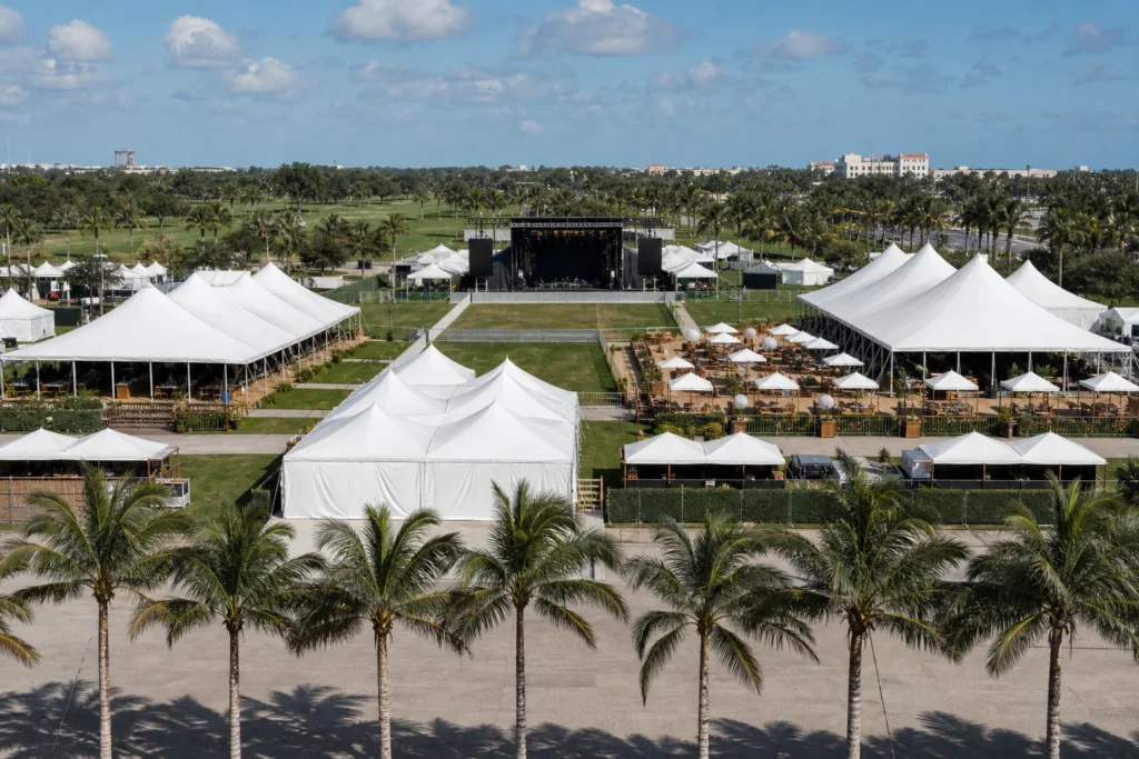 Festival Tents event setup