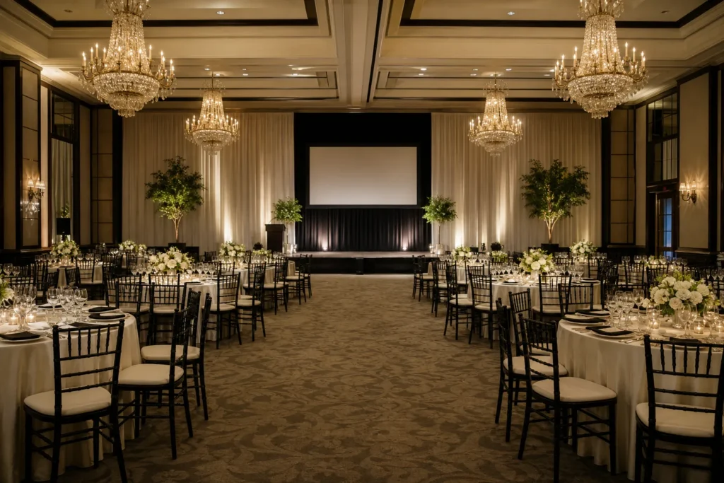 Black-Tie Gala event setup