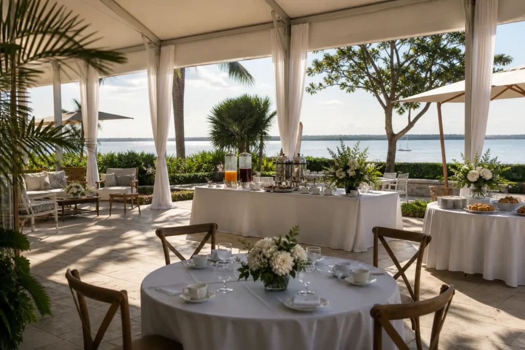 Brunch Send-Off event setup