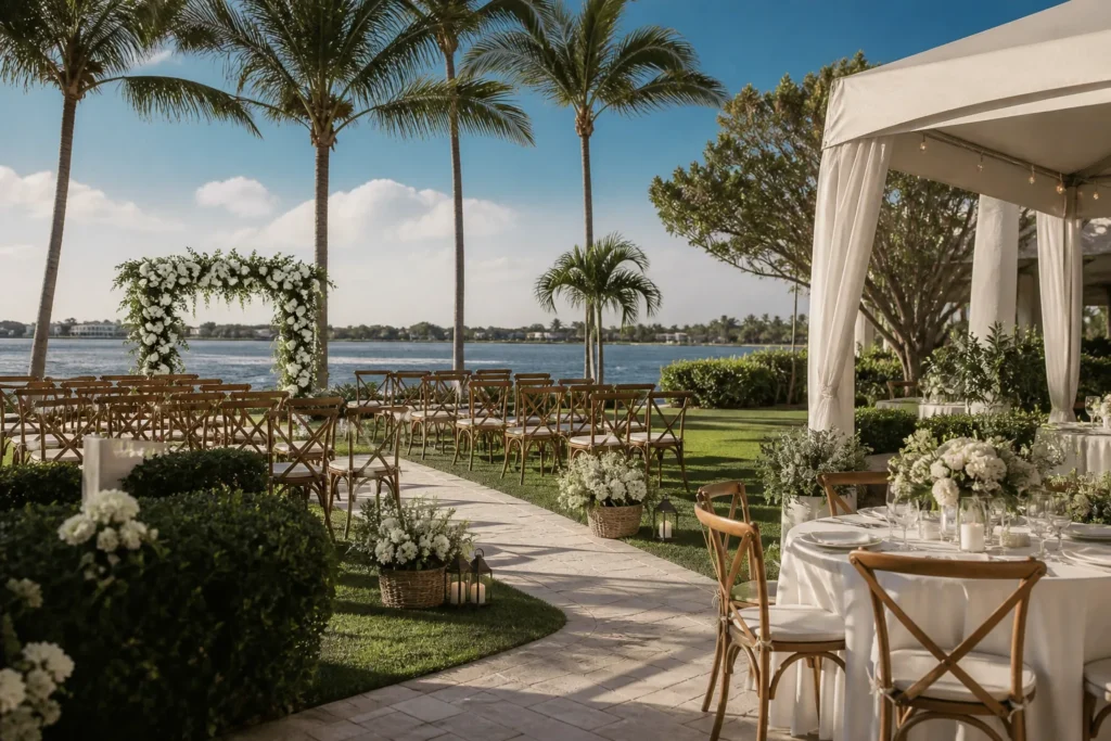 Winter Wedding event setup
