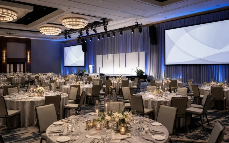 Formal Dinner And Program event setup