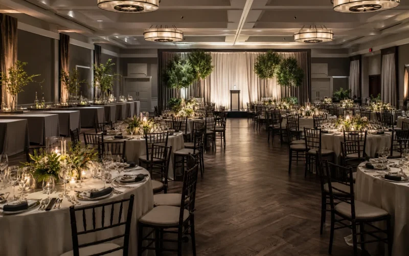 Donor Dinner Table Plan event setup