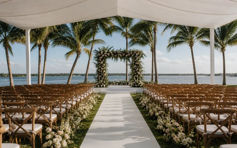 Aisle, Altar And Guest Sightlines event setup